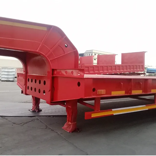 Tri Axles Lowbed Semi Trailer