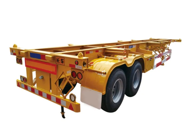2 Axle 20FT 40FT Shipping Container Chassis with Gooseneck Skeleton Chassis Semi Trailer 2 Axle 20FT 40FT Shipping Container Chassis with Gooseneck Skeleton Chassis Semi Trailer