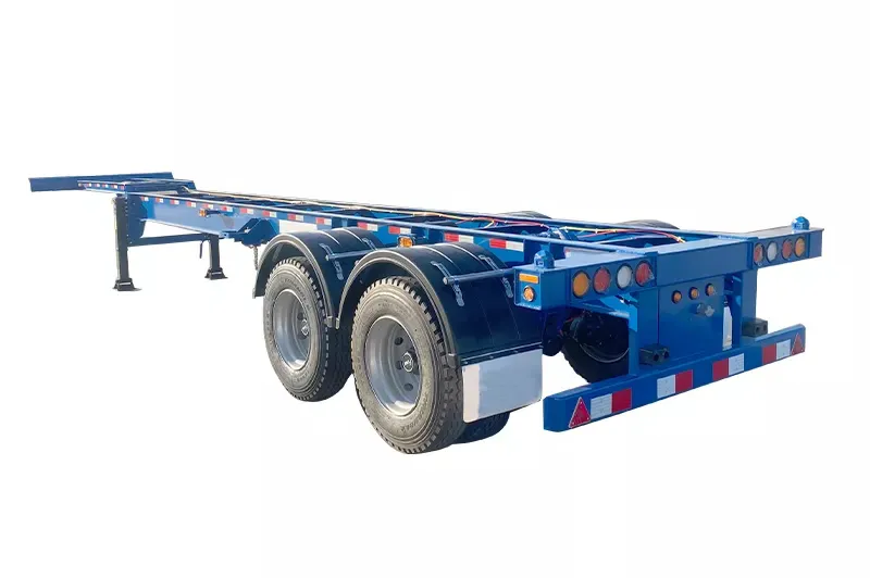 2 Axles 20FT Gooseneck Skeleton Chassis Semi Trailer 2 Axles 20FT Gooseneck Skeleton Chassis Semi Trailer